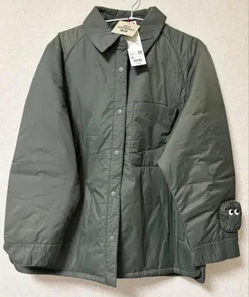 새상품 유니클로 x 안야 힌드마치 퍼프 테크 셔츠 자켓 XL