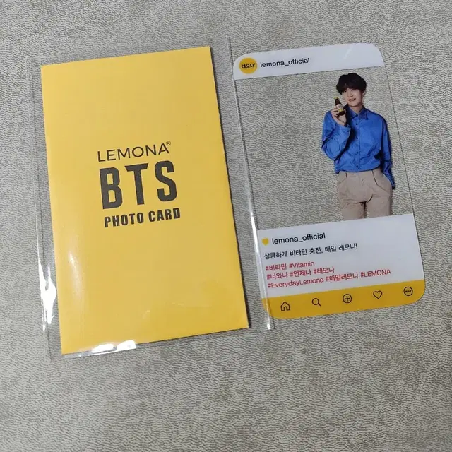 bts 방탄 레모나 포카 윤기 슈가