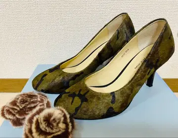 neue diffusion 송치 카모 패턴 펌프스 퍼 포함 24cm