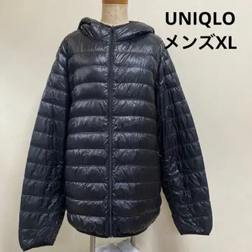 UNIQLO 남성용 XL 후드 부착 울트라 라이트 다운 자켓