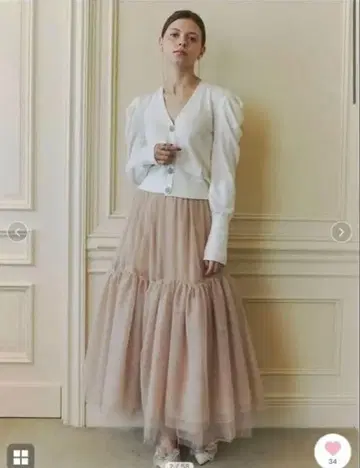 새상품 택 포함 ORGUE / 오르그 Volume Tulle Skirt