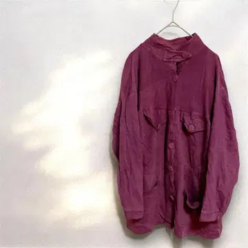 자켓 퍼플 버튼 포함 여성용 보라색 겉옷