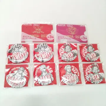 [ XRLPT ] ONE PIECE FILM RED 원피스 캔뱃지 8개