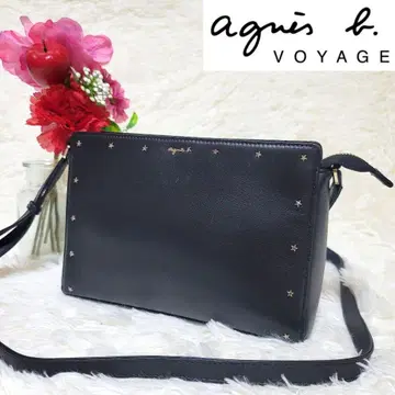 새상품급 에네스베 보야주 숄더백 가죽 스터드