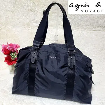 새상품급 에네스베 보야주 나일론 보스턴 백 토트백 블랙