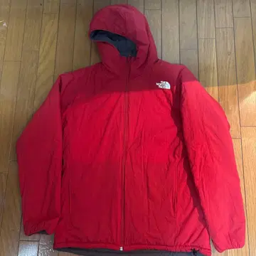 THE NORTH FACE 후드 부착 다운 자켓 레드