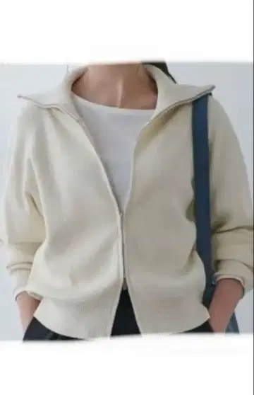 Edit Sheen M 블랙 집업 니트 가디건