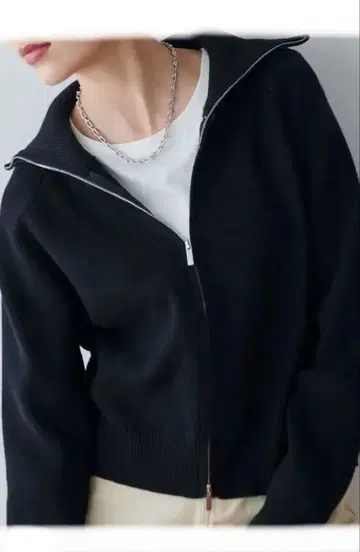 가격 인하 중 Edit Sheen 블랙 집업 니트 가디건 M