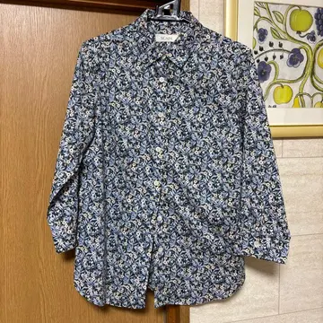 SCAPA 꽃무늬 긴팔 리버티 블라우스