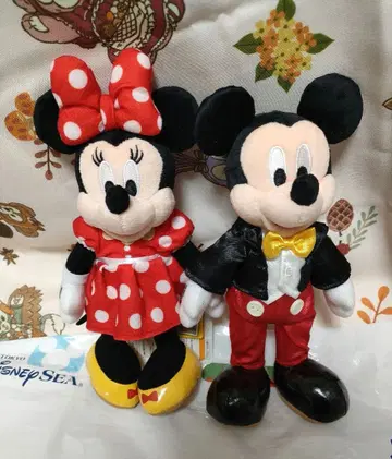 미키 미니 포지 플러시 인형 디즈니 옷 갈아입기