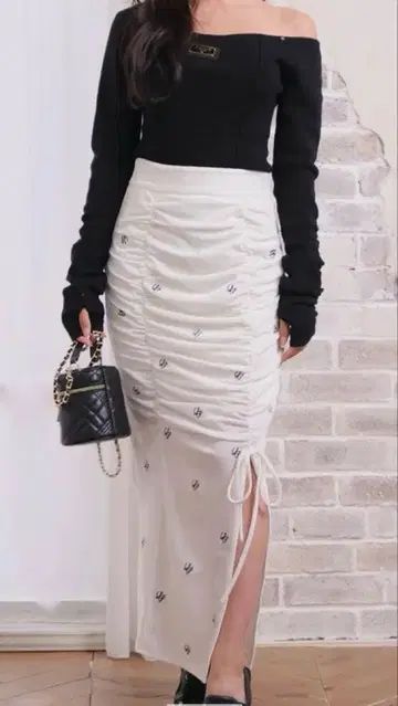 립서비스 LP 벨로아 개더 스커트