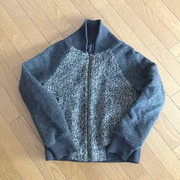 다크 그레이 집업 블루종