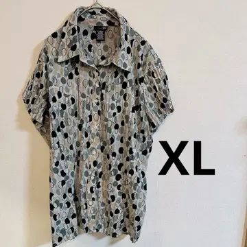 east 5th 도트 무늬 반팔 셔츠 XL