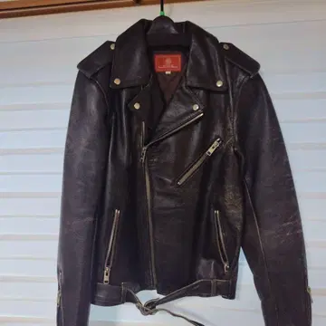 아비렉스 가죽 더블 라이더 자켓 소가죽