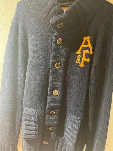 Abercrombie & Fitch 네이비 가디건 L