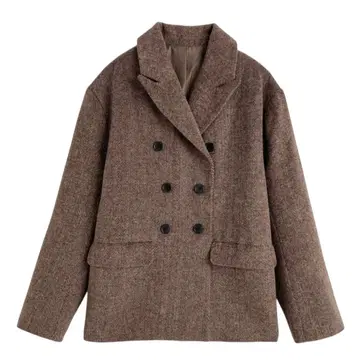 GRL 헤링본 무늬 더블 버튼 자켓 [tu1883]