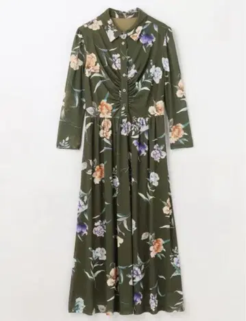 그레이스 콘티넨탈 튤 프린트 원피스