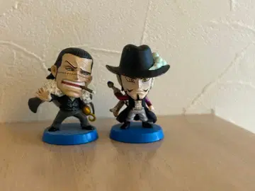 원피스 피규어 2체 세트 크로커다일&미호크