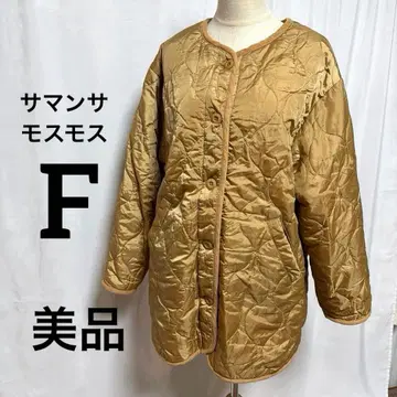 사만사 모스모스 새상품급 프리 베이지 퀼팅 자켓