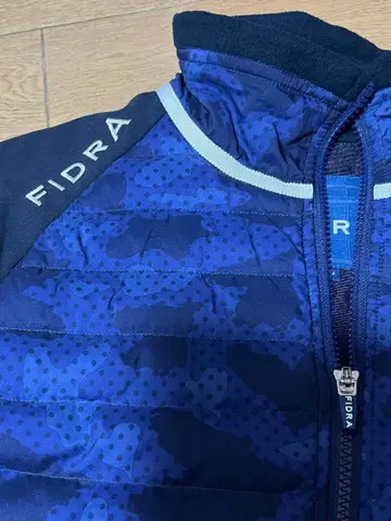 [ 새상품급 ] FIDRA 카모 패턴 플리스 자켓 M 네이비 남성용 골프