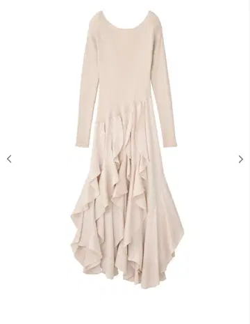 aimeine 백 오픈 프릴 도킹 원피스