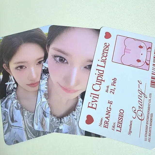 제목:  이랑이 인형,인형 포카+앨범 포카