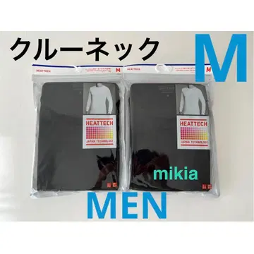 유니클로 UNIQLO 히트텍 크루넥 남성용 M 2장 블랙 최신