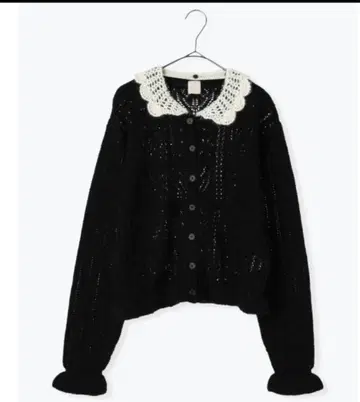 츠하루 사만사 모스모스 탈착식 옷깃 모헤어 가디건 TSUHARU