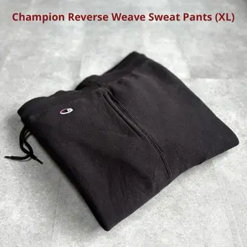 [컨디션 최상] 챔피온 리버스 위브 스웨트 팬츠 XL 블랙 청단