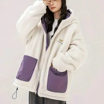 플리스 자켓 여성용 아우터 플러스 사이즈 빅 사이즈