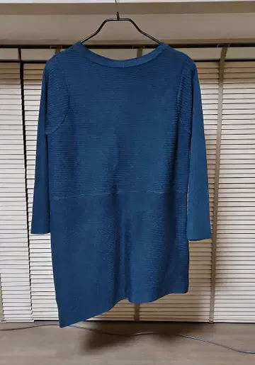 mieuxrie 튜닉 니트 비대칭 블루 계열 L