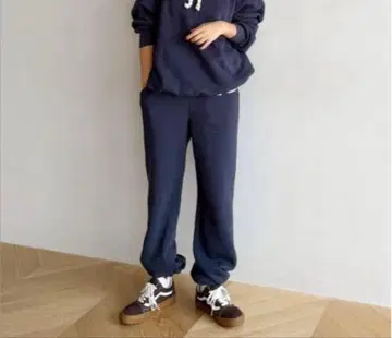 새상품급 searoomlynn Relax 맨투맨 개더 빵 S 네이비