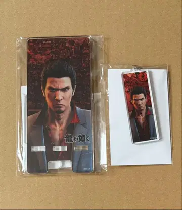 용과 같이 키류 카즈마 스마트폰 스탠드 아크릴 키링 2종 세트