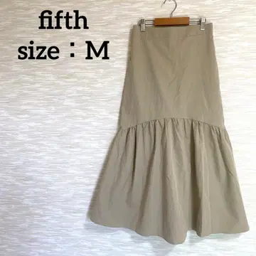 fifth 캉캉 스커트 [ M ] 롱 기장 깔끔한 페미닌 1003