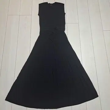 Mila Owen 플리츠 니트 롱 원피스 0 블랙/미라 오웬 스커트