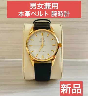 [ 새상품 ] 손목시계 남녀 천연 가죽 카브레더 블랙 화이트 쿼츠