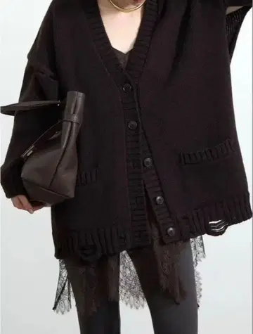 즉시 배송! L'Appartement 라빠르망 데미지 가디건