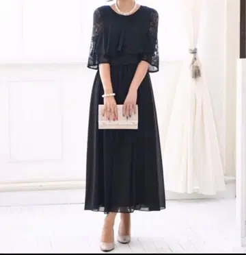 카나 레이스 프레아 슬리브 롱 드레스 결혼식 발표회