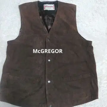 McGREGOR 스웨이드 베스트 L 사이즈 브라운