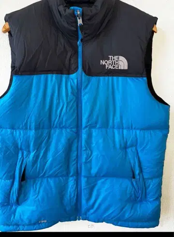 THE NORTH FACE 다운 베스트 파랑 블랙