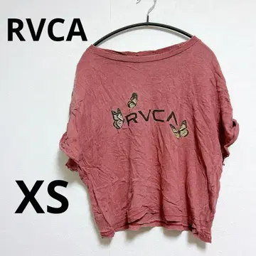 한정판 [ XS ] RVCA 버터플라이 프린트 반팔 T셔츠