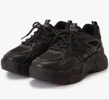 ZOZOTOWN 통굽 스니커즈 블랙