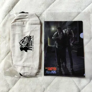 명탐정 코난 극장판  특전 파우치 A5 클리어 파일 2점