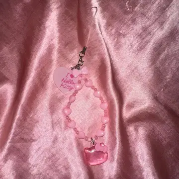 헬로키티 스트랩 핑크