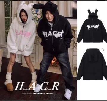 미사용 새상품 HARSHANDCRUEL 플리스 자켓 남녀 공용