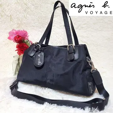 새상품급 에네스베 보야주 토트백 나일론 2WAY 블랙