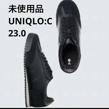 미사용 UNIQLO:C 스웨이드 콤비네이션 스니커즈 23.0