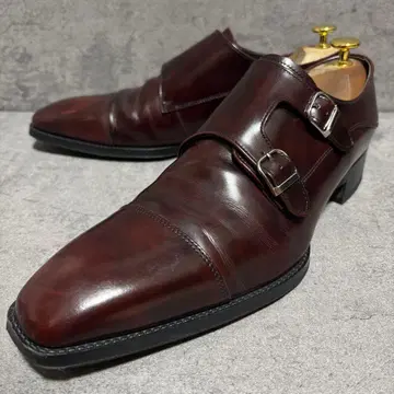 컨디션 최상 리갈 비즈니스 슈즈 더블 몽크 버건디 적갈색 2044