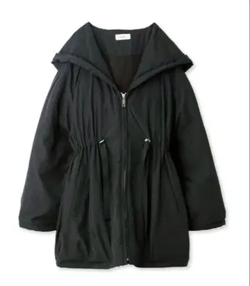 snidel 니시카와 후드 부착 블랙 다운 자켓