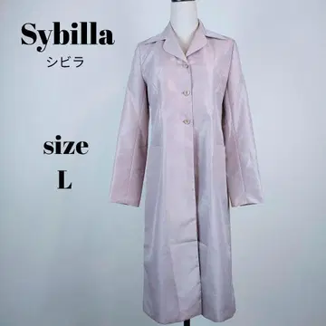 [ a905 ] 시빌라 새상품급 롱 자켓 40 얇은 소재 광택